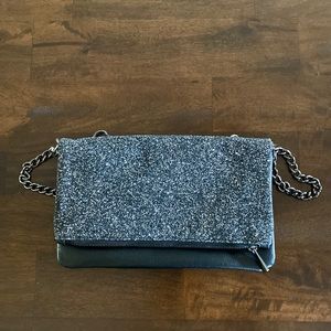Express Purse. Black with Glitter.